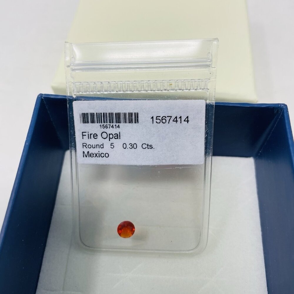 Shop LC Jalisco Fire Opal‎ Round 5mm Loose Gemstone for Jewelry Making 5239